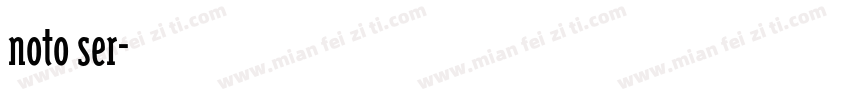 noto ser字体转换